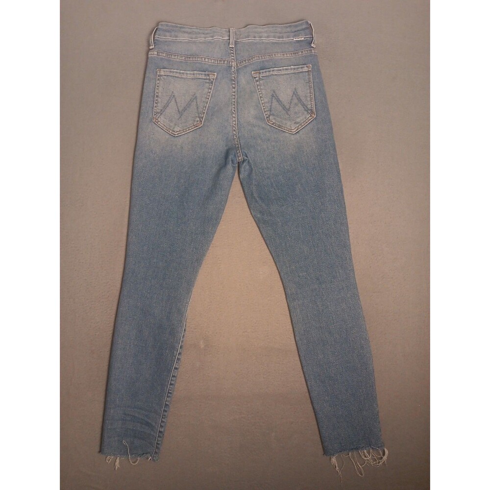 MOTHER Denim Shoot To Thrill High Waisted Looker Ankle Fray Jeans Womens Size 28 - Picture 4 of 16